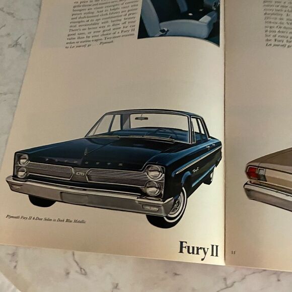 1966 Plymouth Barracuda Fury Belvedere Automobile Dealer Sales Brochure - Picture 4 of 6